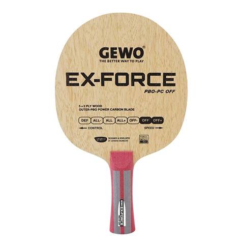 GEWO Ex Force PBO-PC Offensive Plus Table Tennis Blade