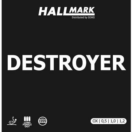 Hallmark Destroyer - Long Pips Table Tennis Rubber