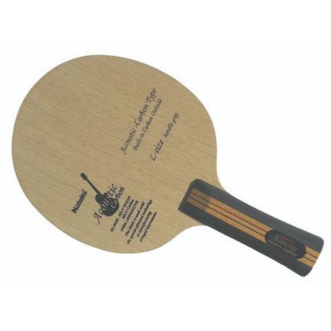 Nittaku Acoustic Carbon Large Handle - Offensive Table Tennis Blade - 1