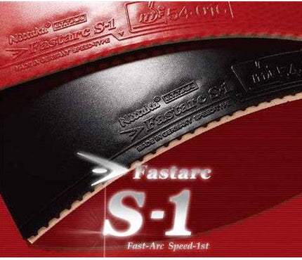 Nittaku Fastarc S-1 - Inverted - Black / Red