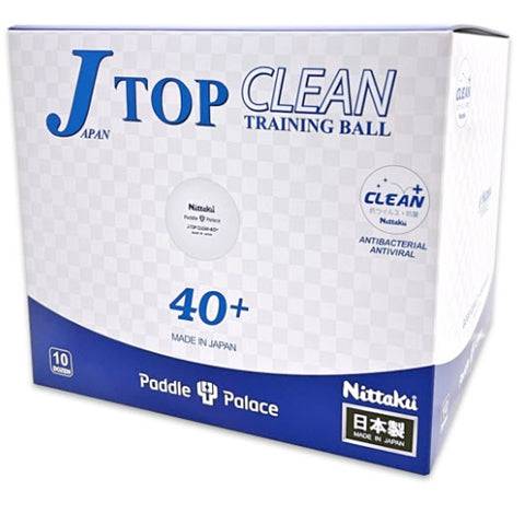 Nittaku JTop Clean Training Ball 40+ Bulk Pack - 10 Dozen 