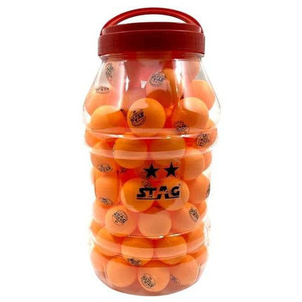 Stag 2 Star Orange Table Tennis Balls - 96 Count