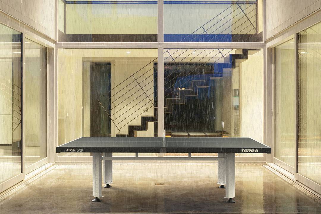 Stag Terra Outdoor Stationary Table Tennis Table - Home Settings