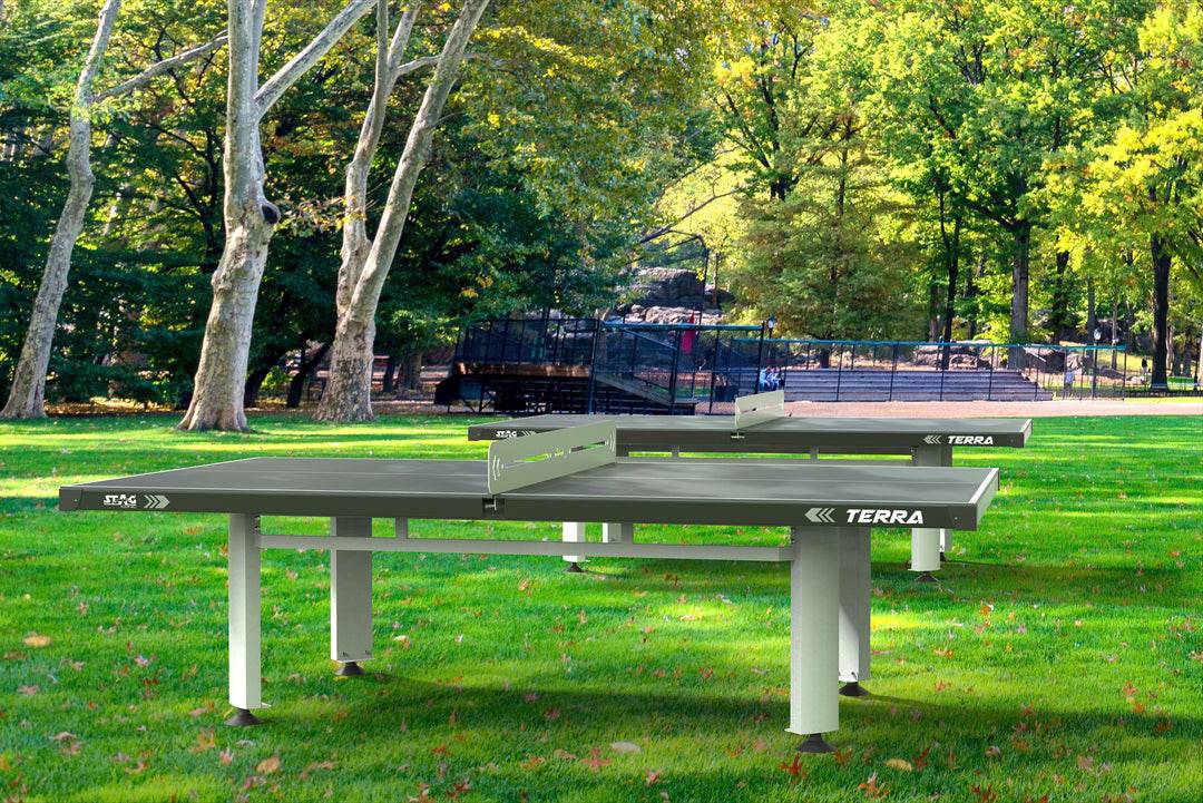 Stag Terra Outdoor Stationary Table Tennis Table - Parks