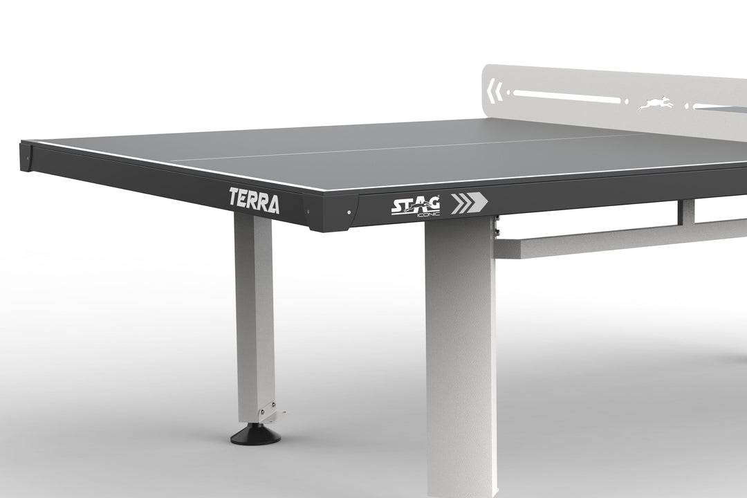 Stag Terra Outdoor Stationary Table Tennis Table - Weatherproof