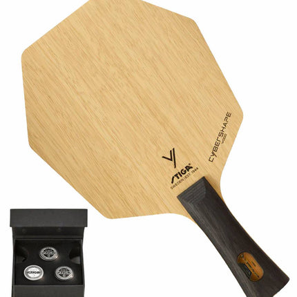 Stiga Cybershape Wood CWT - Offensive Minus Table Tennis Blade - Flared