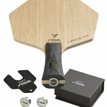 Stiga Cybershape Wood CWT - Offensive Minus Table Tennis Blade 