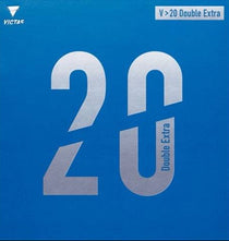 Victas V > 20 Double Extra inverted tennis racket rubber with black and red sponge layers for table tennis performance