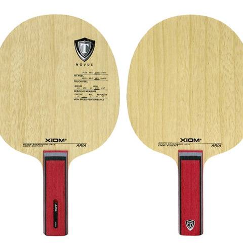 XIOM Aria - Offensive Table Tennis Blade - Front and Back View