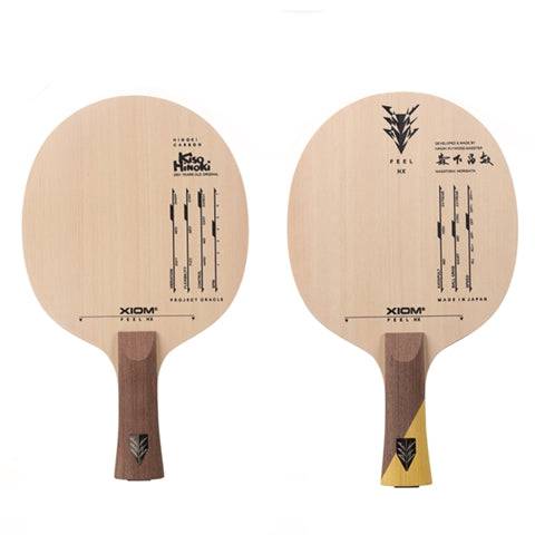 XIOM Feel HX - Offensive Table Tennis Blade - Front and Back View